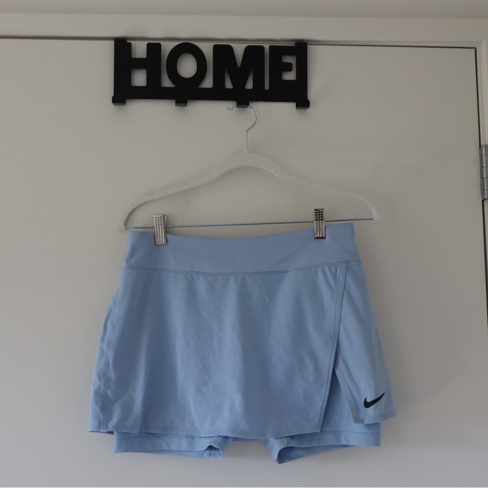 Nike Blue Athletic Skorts with Pleated Design